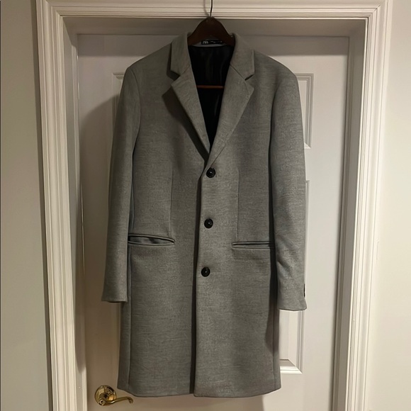 Zara Gray Trench Coats - Picture 1 of 6
